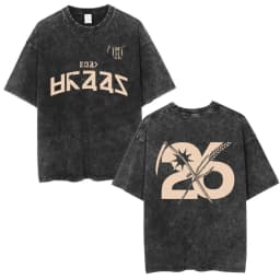 Rock Band My Chemical Romance Washed T-shirt The Black Parade 2026 Tour T-shirts Men's Clothing Gothic Loose T Shirts Streetwear