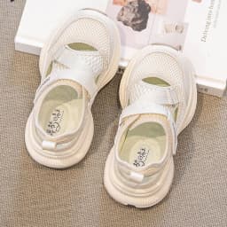 Boys Girls Sports Sandals Rotating Button Students Sneakers Hollowed-out Summer New Students Running Shoes Mesh Breathable