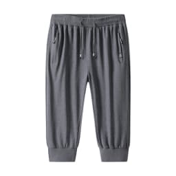 Big&Tall Cotton Shorts Men Plus Size Casual Knit Summer Thin Breathable Sports Capri Shorts Running Cropped Pants 6XL 7XL 8XL