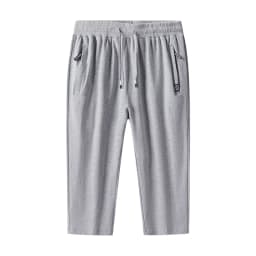 Big&Tall Cotton Shorts Men Plus Size Casual Knit Summer Thin Breathable Sports Capri Shorts Running Cropped Pants 6XL 7XL 8XL