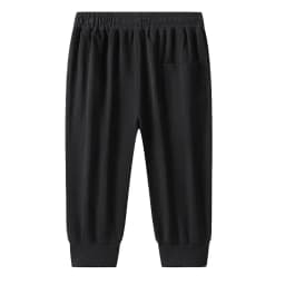 Big&Tall Cotton Shorts Men Plus Size Casual Knit Summer Thin Breathable Sports Capri Shorts Running Cropped Pants 6XL 7XL 8XL