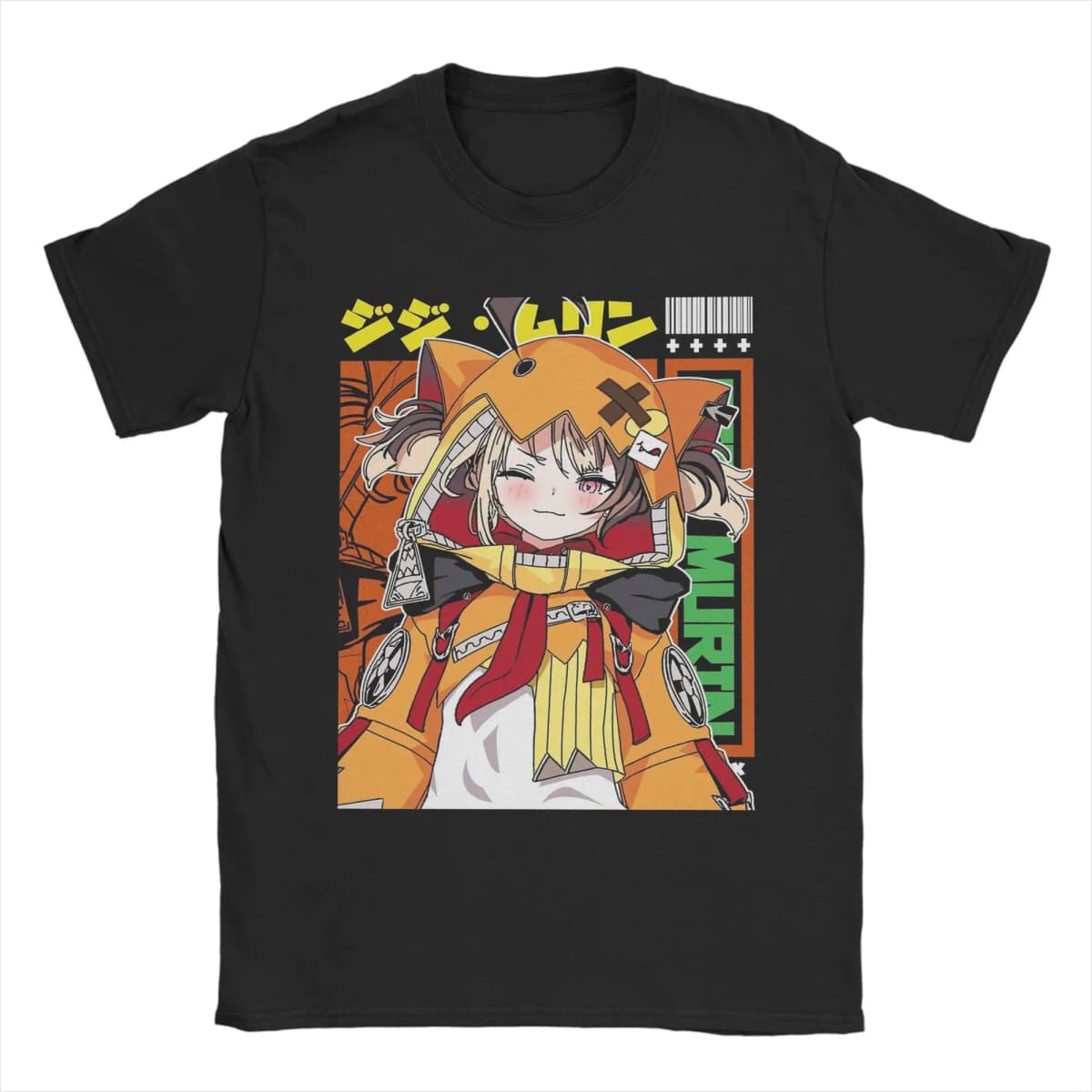 Men T-Shirt Gigi Murin Justice Hololive Novelty 100% Cotton Tees Short Sleeve T Shirts Round Collar Clothes New Arrival