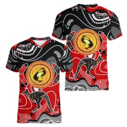 Australia Kangaroo 3D Print Sport Moisture-wicking Breathable Men Tshirt Football Tennis Team Uniform Short Sleeve Summer Attire