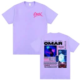 Omar Courtz Por Si Manana No Estoy 2026 Tour T-shirts Men Women Fashion Hip Hop Streetwear T Shirts Casual O-Neck Cotton T-shirt