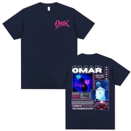 Omar Courtz Por Si Manana No Estoy 2026 Tour T-shirts Men Women Fashion Hip Hop Streetwear T Shirts Casual O-Neck Cotton T-shirt