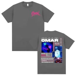 Omar Courtz Por Si Manana No Estoy 2026 Tour T-shirts Men Women Fashion Hip Hop Streetwear T Shirts Casual O-Neck Cotton T-shirt