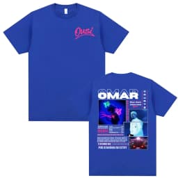 Omar Courtz Por Si Manana No Estoy 2026 Tour T-shirts Men Women Fashion Hip Hop Streetwear T Shirts Casual O-Neck Cotton T-shirt