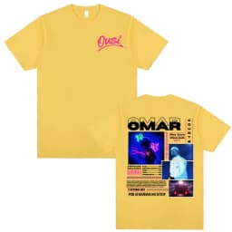 Omar Courtz Por Si Manana No Estoy 2026 Tour T-shirts Men Women Fashion Hip Hop Streetwear T Shirts Casual O-Neck Cotton T-shirt