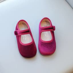 Spring Summer Shoes for Girls Dopamine Color Velvet Mary Jane Shoes Child Soft Sole Elastic Band Ballet Flats Kids Casual Shoes