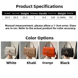 Casual Retro Shoulder Bag Candy Color Street Trend Crossbody Bag PU Material Large Capacity Ladies Handbag