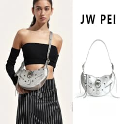 2026JW PEI Luxury Designer Women Shoulder Bag Large Capacity Fashion Leather Crossbody Bag Retro Motorcycle Style Handbag