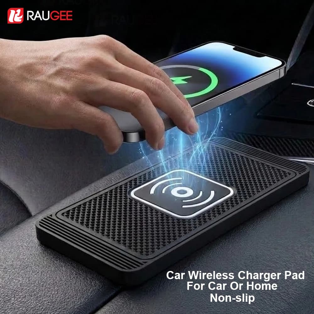 Car Wireless Charger for Iphone 17 16 15 14 Pro Max Non-Slip Induction Charging Pad for Samsung S25 S24 Wireless Charger for Car