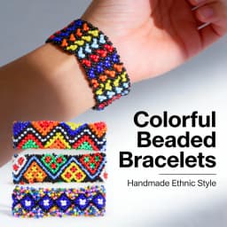 6/12Pcs/Lot Fashion Charm Bohemian Elegant Multicolor Elastic Beaded Bracelets For Women Men Handmade Geometry Pattern Jewelry