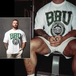 2026 GYM New Short-sleeved American-style Loose T-shirt for Fitness - Three-quarter Open Back with Five-quarter Sleeves