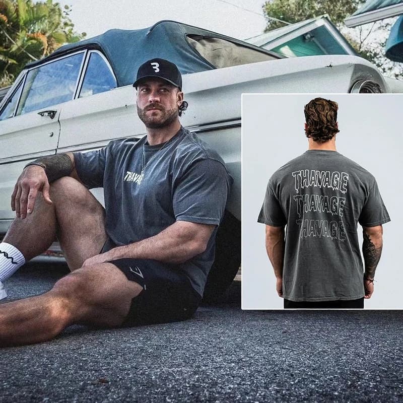 2026 GYM New Short-sleeved American-style Loose T-shirt for Fitness - Three-quarter Open Back with Five-quarter Sleeves