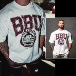 2026 GYM New Short-sleeved American-style Loose T-shirt for Fitness - Three-quarter Open Back with Five-quarter Sleeves