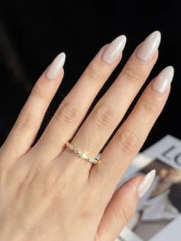 925 Sterling Silver Elegant Real Moissanite Diamond Marquise Round Ring For Women Daily Party Fashion High Quality Jewelry