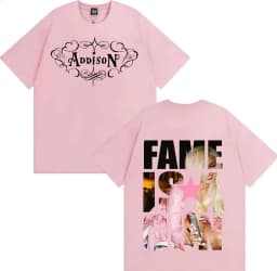 Singer Addison Rae T Shirt Hipster Men Women Gothic Music T-Shirt pure cotton Crewneck Y2K Short Sleeve Tee Shirt Hip Hop Unisex