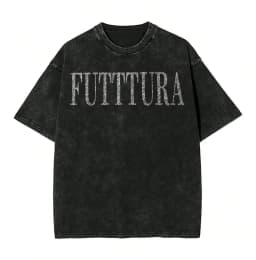 TINI STOESSEL Futtura Tour T-shirt, Hip Hop Washed Short-Sleeve Street T-shirt Singer Retro Men's and Women's Streetwear T-shirt