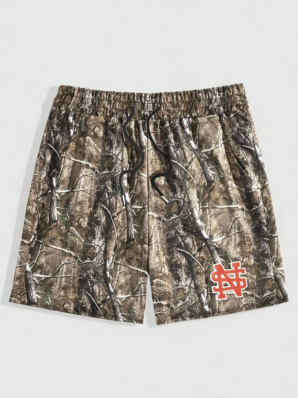 2026 New Arrival Tree Camo Mesh Shorts 3D Print, Streetwear Athletic Shorts for Men Y2K Oversized Casual Quick Drying Pants