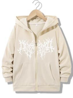 Streetwear Fashionable Zipper Hoodie Casual HIP HOP Hoodies Jackets Boys Girls Y2k Zip Up Sweatshirt Spring Autumn