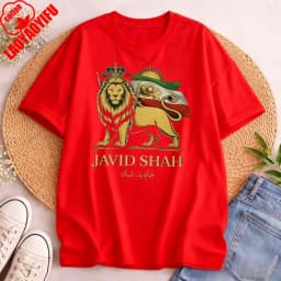 Persian Lion Shirt Javid Shah Iran Flag Tee Unisex T-Shirt Fashion Harajuku Kawaii T-shirt Women's Y2K Clothing ﻿