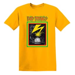 Bad Brains Capitol Strike on Gold Black Casual T-Shirt Men's and Women's Luxury Band Brand Top