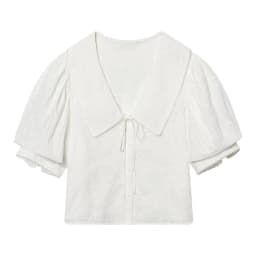 Women's Shirt 2026 Spring New White Short-Sleeve Turn-Down Collar Short Simple Shirt Lively and Cute Unique Fashion