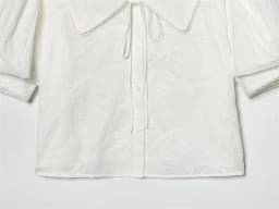 Women's Shirt 2026 Spring New White Short-Sleeve Turn-Down Collar Short Simple Shirt Lively and Cute Unique Fashion