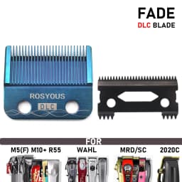 Professional Hair Clipper Fade DLC Blade Ultra Thin Replacement for Madeshow WAHL MRD Gamma SC  JRL KM-90-4 Hair Clippers