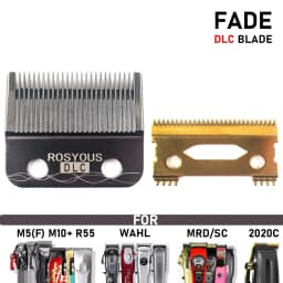 Professional Hair Clipper Fade DLC Blade Ultra Thin Replacement for Madeshow WAHL MRD Gamma SC  JRL KM-90-4 Hair Clippers