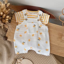 Infant Cartoon Lemon BABY Romper Short Sleeve for Boys Girls Overall One Piece Cute Newborn Outfit Summer 0-3Y