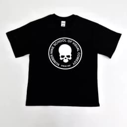 F Brother Number Nine 04S Skull Printed Y2K Printed Short Sleeve T-shirt Men and Women Dark European Top T