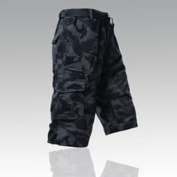 Mens Cargo Shorts 100% Cotton Casual Running Shorts Elastic Waist Hiking Outdoor with a Belt
