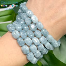 8x12mm Natural Aquamarine Chalcedony Irregular Loose Spacer Beads For Jewelry Making DIY Bracelets Necklace Accessories 15''