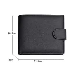 Men Leather Wallet Genuine Leather Wallets for Men Zipper Purse Wallets RFID Anti-Theft Credit Card Holder Money Bag