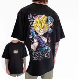 2026 New Dragon Ball Gogeta Gohan Broly Goku Majin Buu Printed Short Sleeve T-shirt Men's and Women's T-shirt Men's Top T-shirt