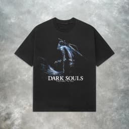 Dark Souls T-shirt - Retro Y2K Souls-themed video game T-shirt  Pure cotton, all-season casual loose-fitting streetwear shirt