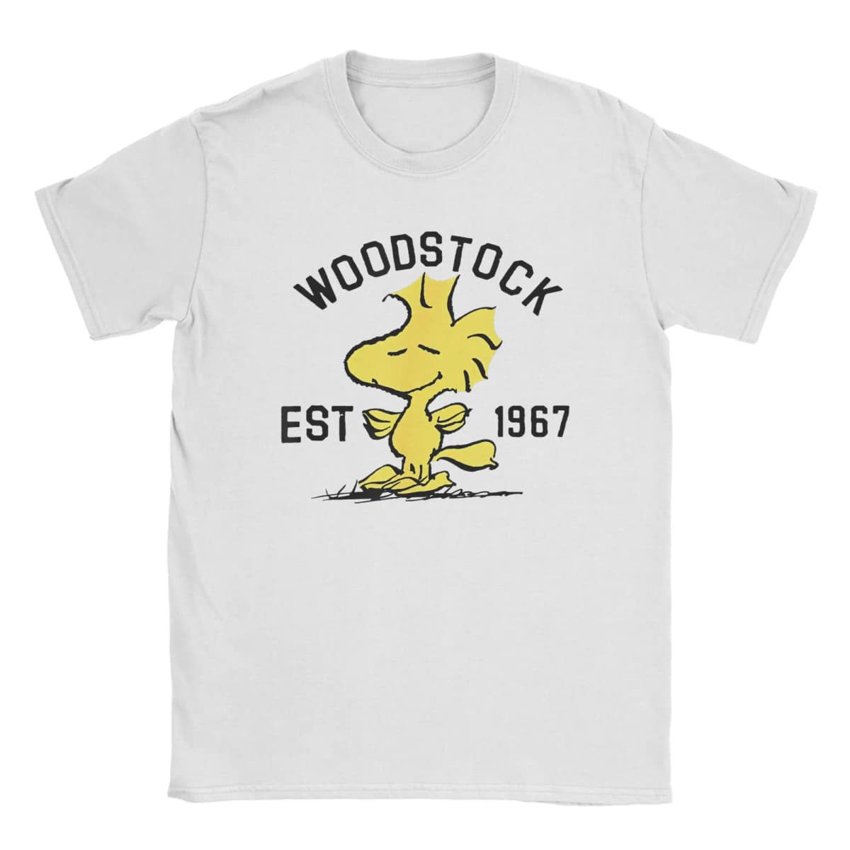 Men Women Snoopy Woodstock T Shirts Cartoon 100% Cotton Clothing Amazing Short Sleeve Round Collar Tees Classic T-Shirts