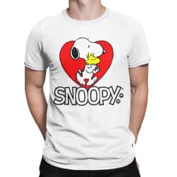 Men Women Snoopy Woodstock T Shirts Cartoon 100% Cotton Clothing Amazing Short Sleeve Round Collar Tees Classic T-Shirts