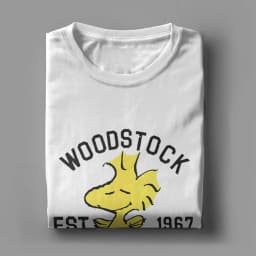 Men Women Snoopy Woodstock T Shirts Cartoon 100% Cotton Clothing Amazing Short Sleeve Round Collar Tees Classic T-Shirts