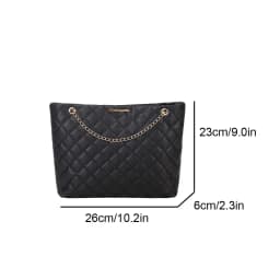 Fashion Sense Diamond Bags Large Bag Chain Bag Women's Large Capacity Shoulder Bag Senior Shoulder Women's Bag niche Soft Solid