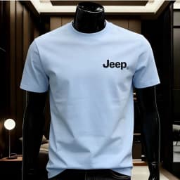 JEEP 100% Cotton Summer T-Shirt, High Quality, Comfortable and Soft Crew Neck Design, Fashion Street Style Men's Clothing