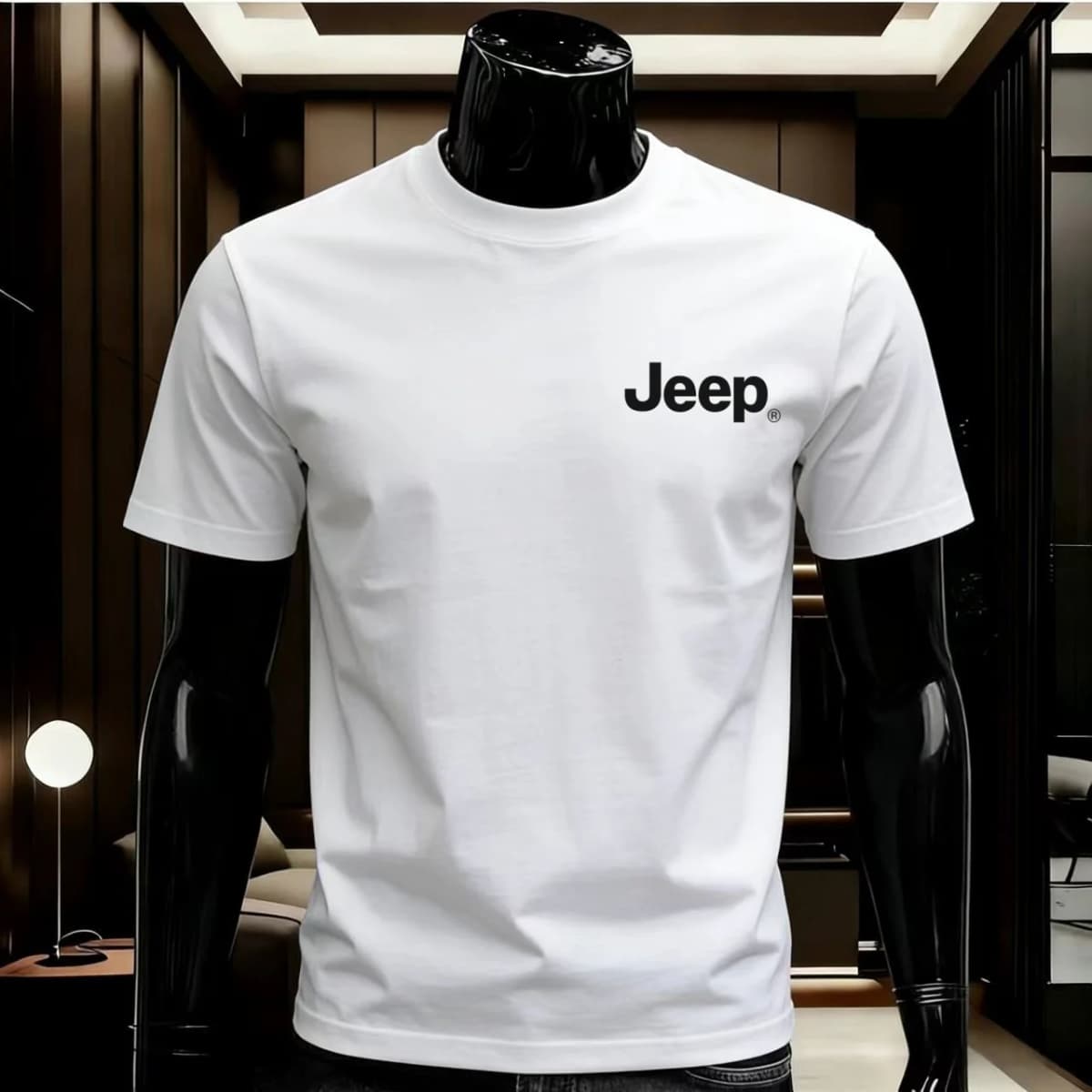 JEEP 100% Cotton Summer T-Shirt, High Quality, Comfortable and Soft Crew Neck Design, Fashion Street Style Men's Clothing
