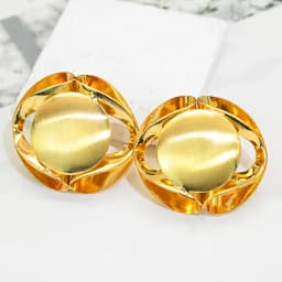YTJX Design Gothic Drop Earrings 18K Gold Color Smooth Stud Earrings For Women Personality Statement Party Jewelry 2026 New