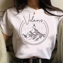 A Court of Thorns and Roses Literary Fiction Velaris City of Starlight Vintage Shirt SJM Merch Harajuku Sleeve Aesthetic Clothes