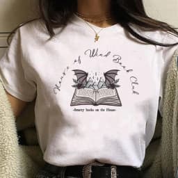 A Court of Thorns and Roses Literary Fiction Velaris City of Starlight Vintage Shirt SJM Merch Harajuku Sleeve Aesthetic Clothes