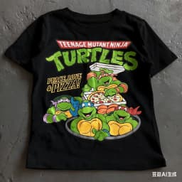Nickelodeon Bestseller: Nick - Teenage Mutant Ninja Turtles 100% Cotton T-Shirt for Children Aged 3-12 - Cute Cartoon Top