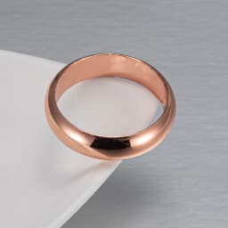 Vinterly Pure Copper Rings for Women Men 6mm Wide Finger Jewelry Shiny High Polished Metal Minimalist Copper Ring