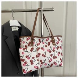 2026 New Printed Tote Bag for Women Large Capacity Casual Shoulder Bag Fashion 2pcs Set Handbag